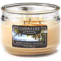 Lõhnaküünal Candle-Lite Island Coconut Mahogany, 283 g hind ja info | Candle-lite Sisustuskaubad | hansapost.ee