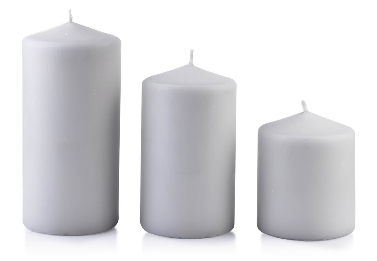 Küünal Classic Candles Grey L, 18 cm цена и информация | Küünlad, küünlajalad | hansapost.ee