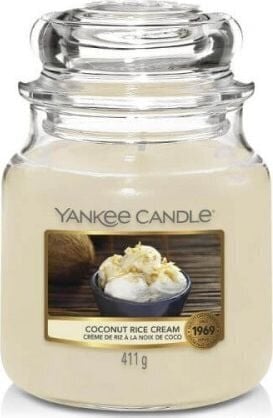 Lõhnaküünal Yankee Candle Coconut Rice Cream 411g цена и информация | Küünlad, küünlajalad | hansapost.ee