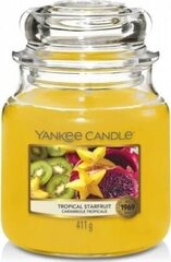 Lõhnaküünal Yankee Candle Tropical Starfruit 411g hind ja info | Küünlad, küünlajalad | hansapost.ee