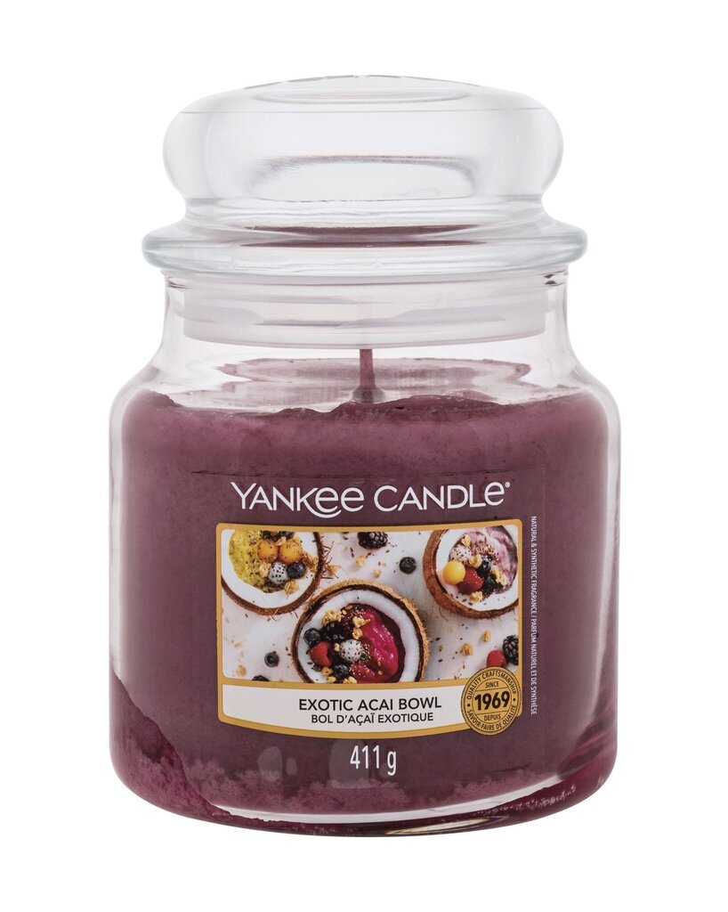 Lõhnaküünal Yankee Candle Exotic Acai Bowl 411 g цена и информация | Küünlad, küünlajalad | hansapost.ee