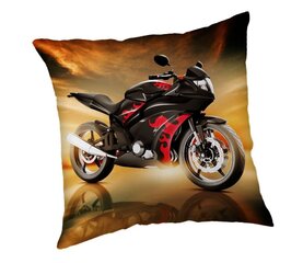 Dekoratiivpadi Motorbike Red, 40 x 40 cm hind ja info | Padjakatted ja dekoratiivpadjad | hansapost.ee