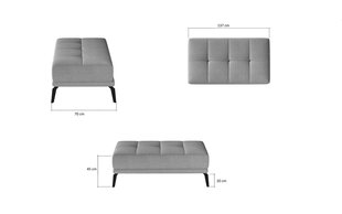 Pufas NORE Torrense 34, серый цена и информация | NORE Мебель для гостиной | hansapost.ee