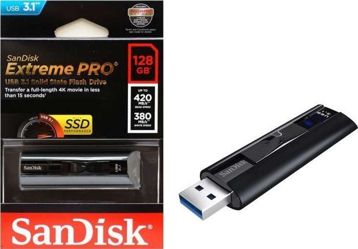 USB3.1 mälupulk/128GB SDCZ880-128G-G46 SANDISK цена и информация | Mälupulgad | hansapost.ee