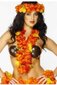 Hawaii pärgade komplekt, punane/oranž hind ja info | Kostüümid ja maskid | hansapost.ee