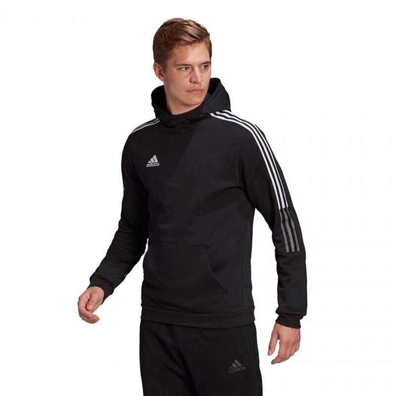 Meeste dressipluus Adidas Tiro 21 Sweat Hoody M GM7341 77936, must цена и информация | Pusad meestele | hansapost.ee