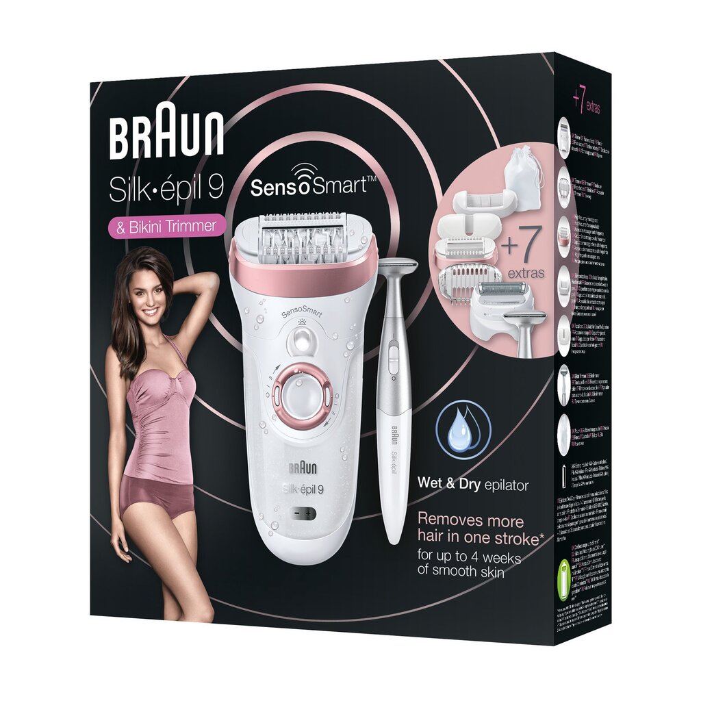 Braun 9-890 Silk•èpil® 9 SensoSmart цена и информация | Raseerijad, epilaatorid ja fotoepilaatorid | hansapost.ee