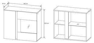 Vitriin Arco 96, tamm/hall hind ja info | Laski Meble Mööbel ja sisustuskaubad | hansapost.ee