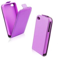 Forcell Flexi Slim Flip Samsung G900 Galaxy S5 vertical case in silicone holder Violet hind ja info | Telefonide kaitsekaaned ja -ümbrised | hansapost.ee