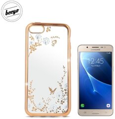 Kaitseümbris Beeyo Glamour Series Secret Garden Samsung Galaxy J5 (J510F) (2016), läbipaistev/kuldne цена и информация | Чехлы для телефонов | hansapost.ee