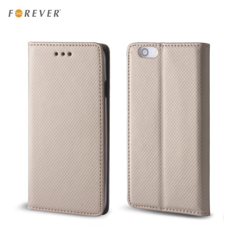 Forever Smart Magnetic Fix Book Case without clip HTC Desire 530 / 626 / 630 Gold цена и информация | Telefonide kaitsekaaned ja -ümbrised | hansapost.ee