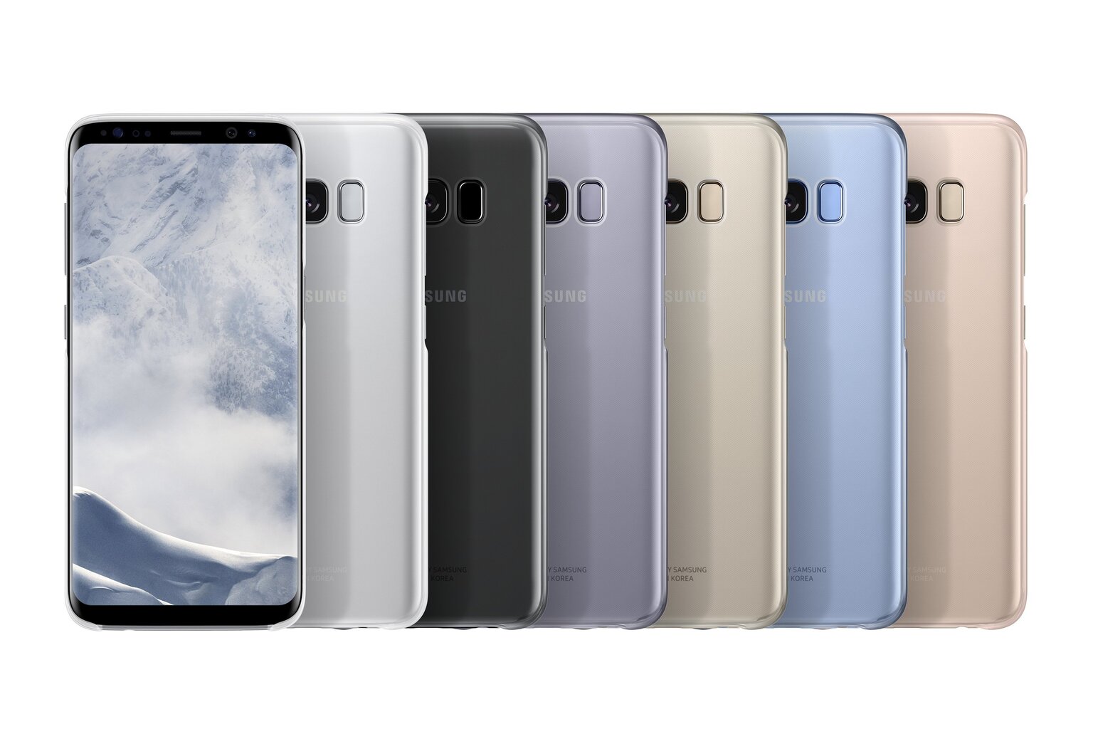 Samsung läbipaistev kate EF-QG955CP Galaxy S8+ jaoks roosa цена и информация | Telefonide kaitsekaaned ja -ümbrised | hansapost.ee