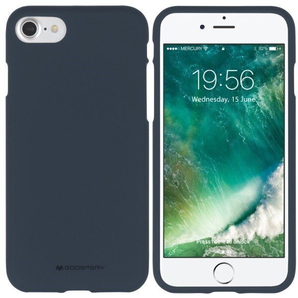 Ümbris Mercury    Apple    iPhone X/XS Soft Feeling Jelly Case    Midnight Blue цена и информация | Telefonide kaitsekaaned ja -ümbrised | hansapost.ee