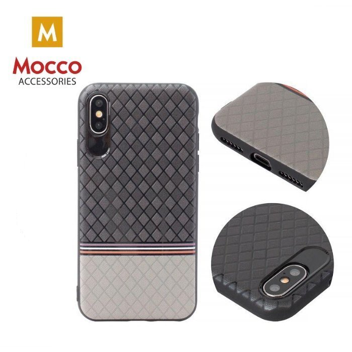 Kaitseümbris Mocco Trendy Grid And Stripes Silicone Back Case Apple iPhone 7 Plus / 8 Plus Grey (Pattern 2) hind ja info | Telefonide kaitsekaaned ja -ümbrised | hansapost.ee