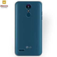 Mocco Ultra Back Case 0.3 mm Silicone Case for LG K8 / K9 (2018) Transparent - Black цена и информация | Чехлы для телефонов | hansapost.ee