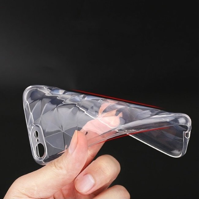 Blun 3D Prism Shape Super Thin Silicone Back cover case for Huawei Mate 20 Lite Black hind ja info | Telefonide kaitsekaaned ja -ümbrised | hansapost.ee