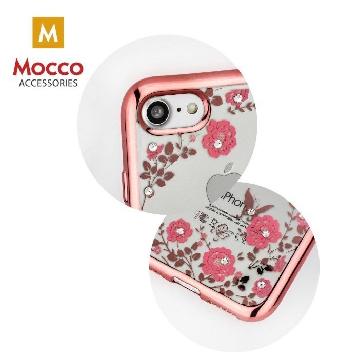 Mocco Electro Diamond Silicone Case for Xiaomi Pocophone F1 Rose - Transparent hind ja info | Telefonide kaitsekaaned ja -ümbrised | hansapost.ee