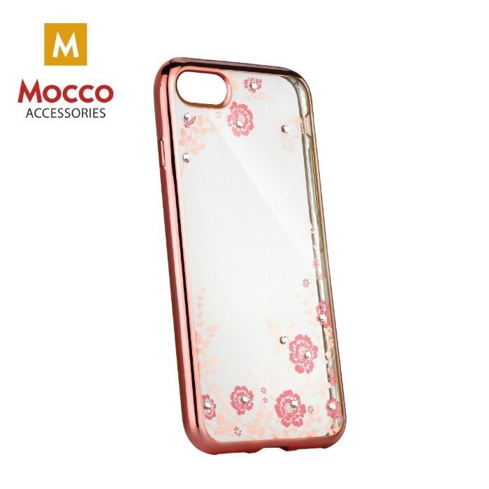 Mocco Electro Diamond Silicone Case for Xiaomi Pocophone F1 Rose - Transparent цена и информация | Telefonide kaitsekaaned ja -ümbrised | hansapost.ee