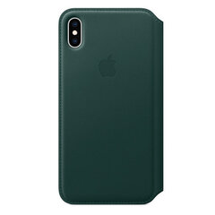 iPhone XS Max Leather Folio - Forest Gre hind ja info | Telefonide kaitsekaaned ja -ümbrised | hansapost.ee