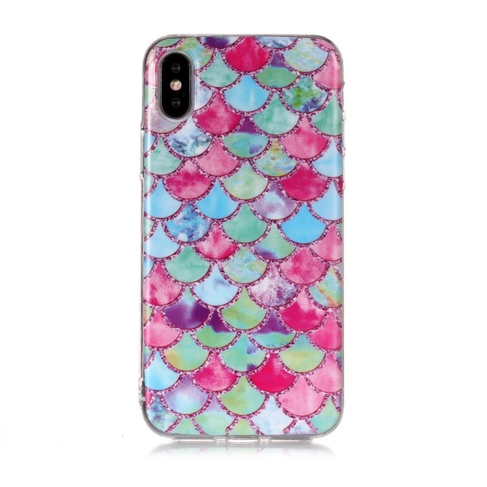 Mocco Trendy Silicone Back Case for Apple iPhone XS Max Fish Scales цена и информация | Telefonide kaitsekaaned ja -ümbrised | hansapost.ee