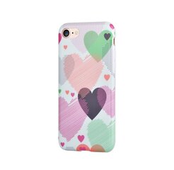 Devia Vivid Silicone Back Case With Hearts For Apple iPhone 7 Plus / 8 Plus hind ja info | Telefonide kaitsekaaned ja -ümbrised | hansapost.ee