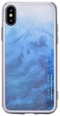 Telefoniümbris Devia Landscape Silicone Back Case For Apple iPhone X / XS Blue hind ja info | Telefonide kaitsekaaned ja -ümbrised | hansapost.ee