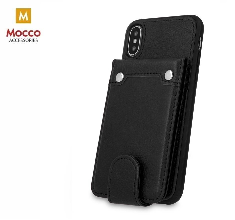 Telefoniümbris Mocco Smart Wallet Eco Leather Case - Card Holder For Samsung J610 Galaxy J6 Plus (2018) Black hind ja info | Telefonide kaitsekaaned ja -ümbrised | hansapost.ee
