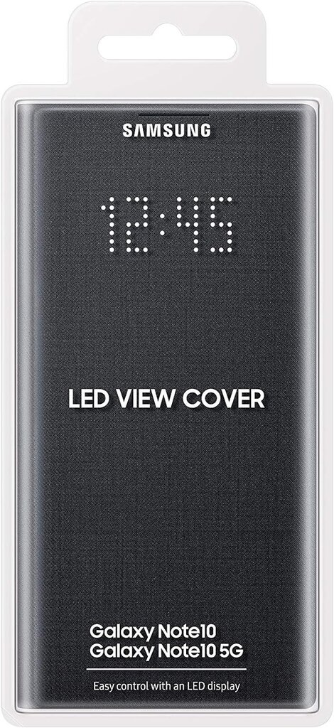 Samsung Galaxy Note 10 LED View Cover EF-NN970PB must цена и информация | Telefonide kaitsekaaned ja -ümbrised | hansapost.ee