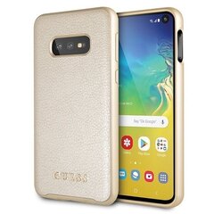 Guess GUHCS10LIGLGO Iridescent твердый задний чехол-крышка для Samsung Galaxy S10e (G970) Золотистый цена и информация | Чехлы для телефонов | hansapost.ee