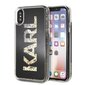 Telefoniümbris Karl Lagerfeld KLHCPXKAGBK iPhone X/Xs black Karl logo Glitter hind ja info | Telefonide kaitsekaaned ja -ümbrised | hansapost.ee