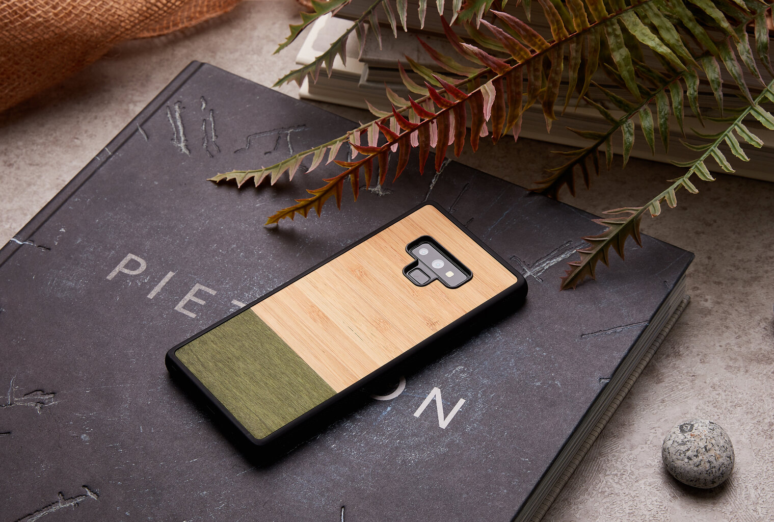 Mobiiltelefoni tagus Man&Wood sobib Samsung Galaxy Note 9, Bamboo forest, Must цена и информация | Telefonide kaitsekaaned ja -ümbrised | hansapost.ee