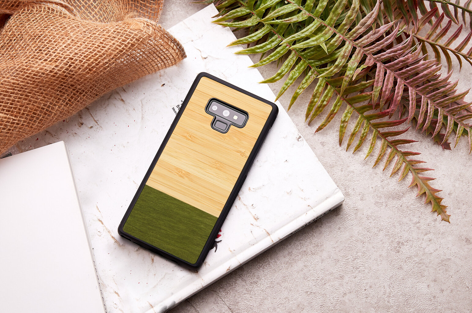 Mobiiltelefoni tagus Man&Wood sobib Samsung Galaxy Note 9, Bamboo forest, Must hind ja info | Telefonide kaitsekaaned ja -ümbrised | hansapost.ee