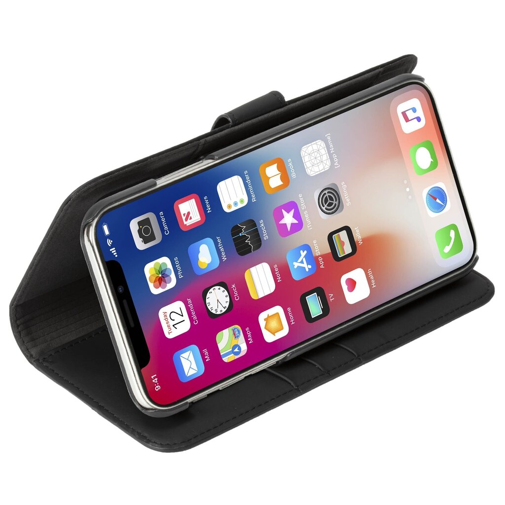 Telefoniümbris Krusell Loka FolioWallet 2in1 telefonile Apple iPhone XS Max, must hind ja info | Telefonide kaitsekaaned ja -ümbrised | hansapost.ee