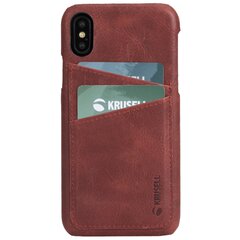 Telefoniümbris Krusell Sunne 2 Card Cover telefonile Apple iPhone XS, punane hind ja info | Telefonide kaitsekaaned ja -ümbrised | hansapost.ee