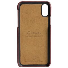 Telefoniümbris Krusell Sunne 2 Card Cover telefonile Apple iPhone XS, punane цена и информация | Чехлы для телефонов | hansapost.ee
