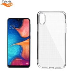 TakeMe "Clear" seeria Läbipaistev 2mm õhuke tagus Samsung Galaxy A20e (A202F) jaoks hind ja info | Telefonide kaitsekaaned ja -ümbrised | hansapost.ee