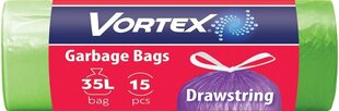 Seotavad prügikotid Vortex 35L/15tk цена и информация | Мусорные пакеты | hansapost.ee