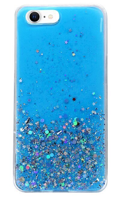 Silikoonist ümbris Fusion Glue Glitter Back Case Huawei P40 Lite E, sinine цена и информация | Telefonide kaitsekaaned ja -ümbrised | hansapost.ee