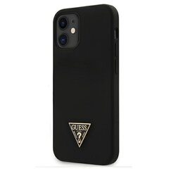 Apple iPhone 12 Mini ümbris Guess Metal Triangle Black hind ja info | Telefonide kaitsekaaned ja -ümbrised | hansapost.ee