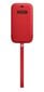 Apple Leather Sleeve MagSafe MHMR3ZM/A (PRODUCT)RED цена и информация | Telefonide kaitsekaaned ja -ümbrised | hansapost.ee