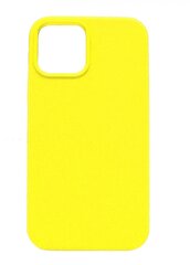 Tagakaaned Evelatus    Apple    iPhone 12/12 Pro Soft Case with bottom    Lemon Yellow hind ja info | Telefonide kaitsekaaned ja -ümbrised | hansapost.ee