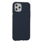 Mocco Soft Cream Silicone Back Case for Apple iPhone 12/12 Pro Dark Blue hind ja info | Telefonide kaitsekaaned ja -ümbrised | hansapost.ee