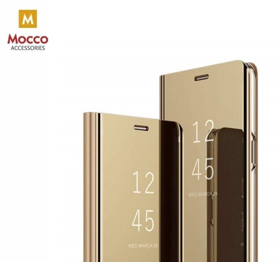 Mocco Clear View Cover Case For Samsung Galaxy A42 5G Gold hind ja info | Telefonide kaitsekaaned ja -ümbrised | hansapost.ee