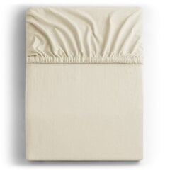 DecoKing jersey Amber Beige простынь с резинкой, 180x200 см цена и информация | Простыни | hansapost.ee