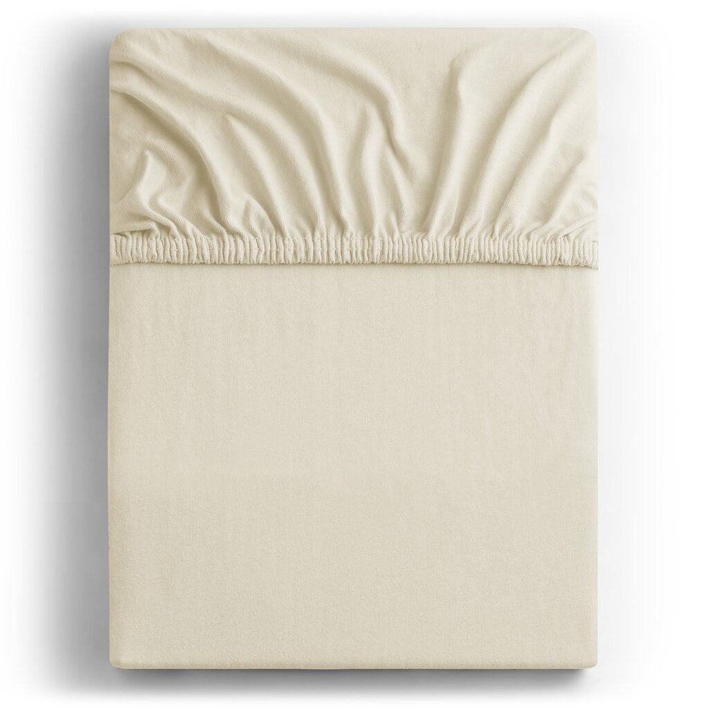 Kummiga voodilina DecoKing Jersey Amber Beige, 180x200 cm цена и информация | Voodilinad | hansapost.ee