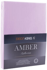 DecoKing трикотажная Amber Lilac простынь с резинкой, 240x200 см цена и информация | Простыни | hansapost.ee