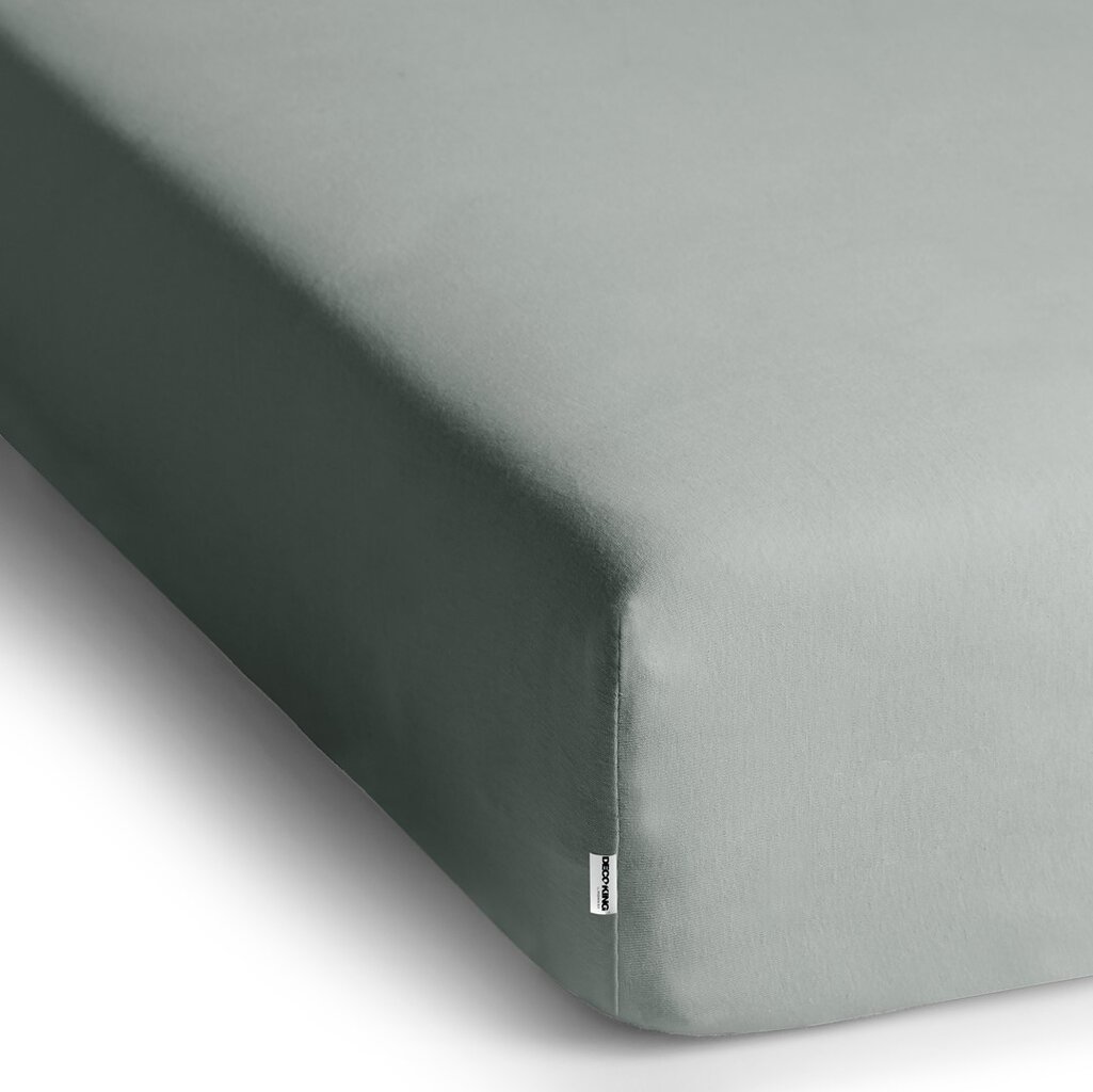 Kummiga voodilina DecoKing jersey Amber Steel, 140x200 cm цена и информация | Voodilinad | hansapost.ee