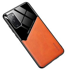 Mocco Lens Leather Back Case Кожанный чехол для Apple Iphone 12 Pro Max Оранжевый цена и информация | Чехлы для телефонов | hansapost.ee