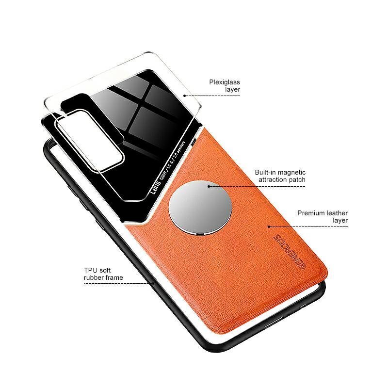 Mocco Lens Leather Back Case for Apple Iphone 12 Pro Max Orange цена и информация | Telefonide kaitsekaaned ja -ümbrised | hansapost.ee