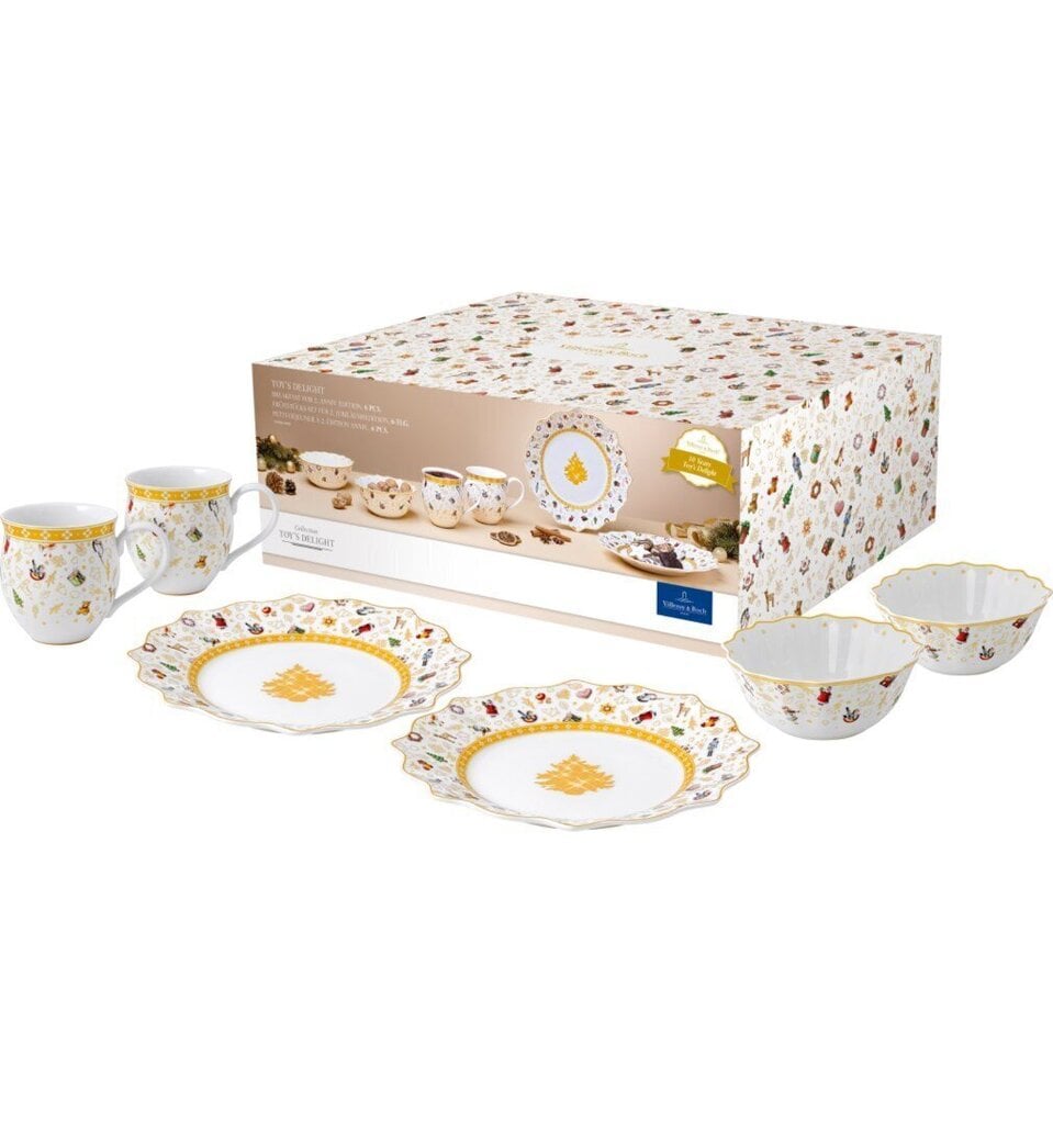 Villeroy & Boch hommikusöögikomplekt Toy's Delight, 6 tk цена и информация | Klaasid, kruusid ja kannud | hansapost.ee